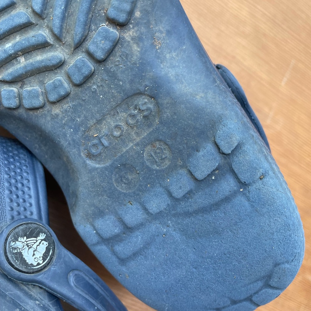 CROCS Blue Water Shoes with Perforated Design - Picture 3 of 3